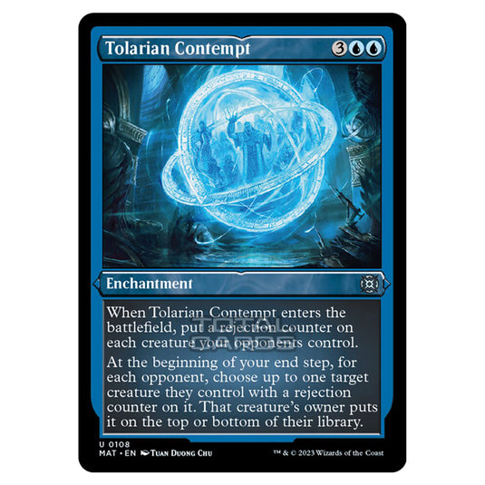 Magic The Gathering - March of the Machine - The Aftermath - Tolarian Contempt (Etched Foil Card)  - 0108