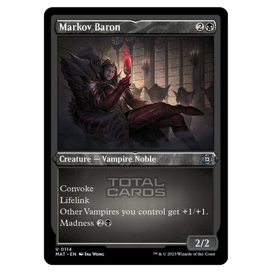 Magic The Gathering - March of the Machine - The Aftermath - Markov Baron (Etched Foil Card)  - 0114