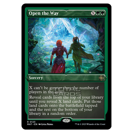 Magic The Gathering - March of the Machine - The Aftermath - Open the Way (Etched Foil Card)  - 0123
