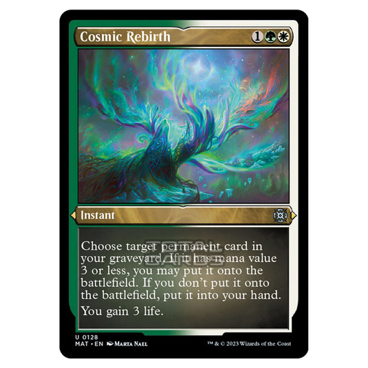 Magic The Gathering - March of the Machine - The Aftermath - Cosmic Rebirth (Etched Foil Card)  - 0128