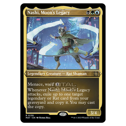 Magic The Gathering - March of the Machine - The Aftermath - Nashi Moons Legacy (Etched Foil Card)  - 0139