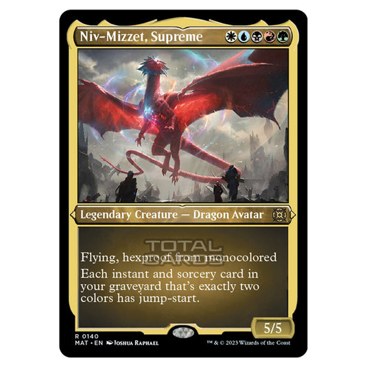 Magic The Gathering - March of the Machine - The Aftermath - Niv-Mizzet Supreme (Etched Foil Card)  - 0140