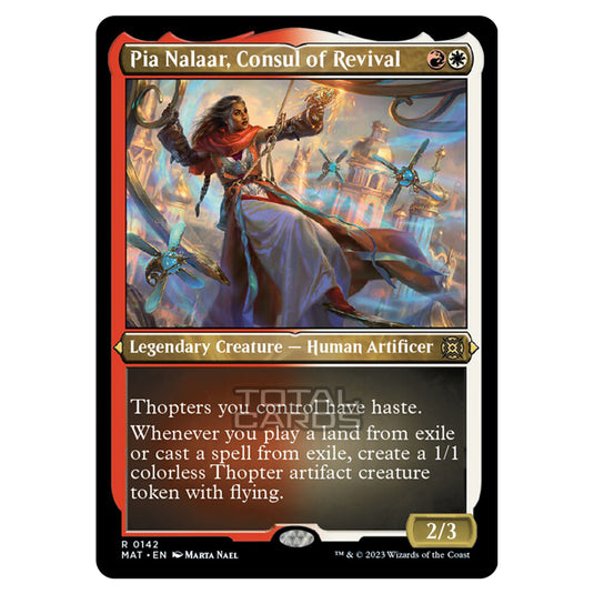 Magic The Gathering - March of the Machine - The Aftermath - Pia Nalaar Consul of Revival (Etched Foil Card)  - 0142