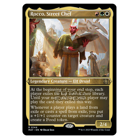 Magic The Gathering - March of the Machine - The Aftermath - Rocco Street Chef (Etched Foil Card)  - 0144