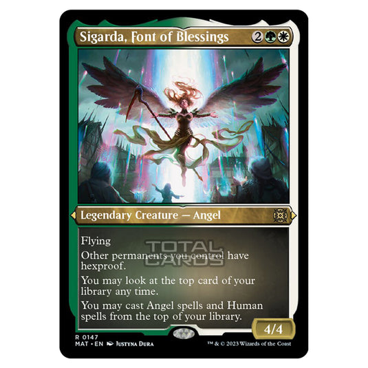 Magic The Gathering - March of the Machine - The Aftermath - Sigarda Font of Blessings (Etched Foil Card)  - 0147