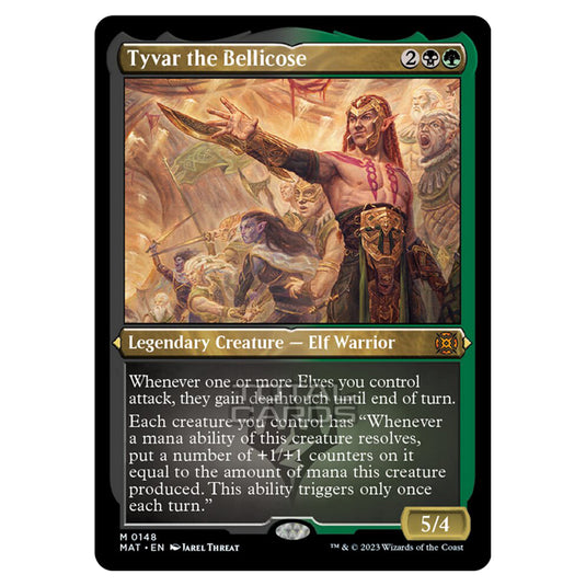 Magic The Gathering - March of the Machine - The Aftermath - Tyvar the Bellicose (Etched Foil Card)  - 0148