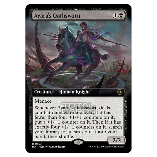 Magic The Gathering - March of the Machine - The Aftermath - Ayaras Oathsworn (Extended Art Card)  - 0157