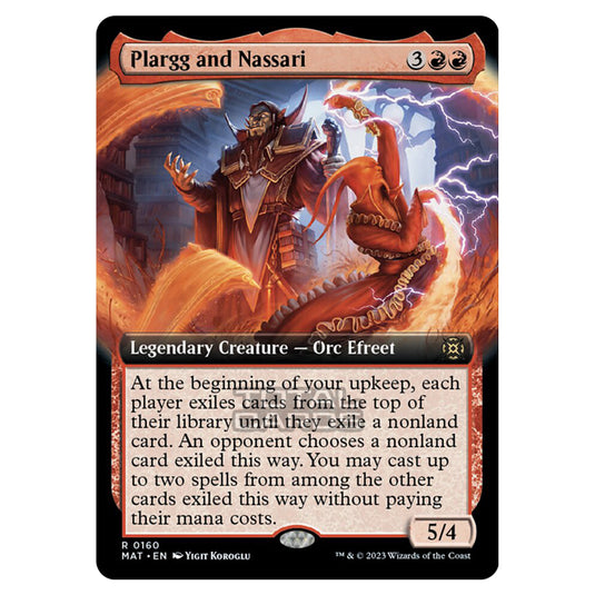 Magic The Gathering - March of the Machine - The Aftermath - Plargg and Nassari (Extended Art Card)  - 0160