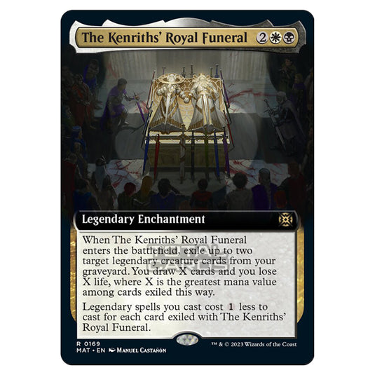 Magic The Gathering - March of the Machine - The Aftermath - The Kenriths Royal Funeral (Extended Art Card)  - 0169