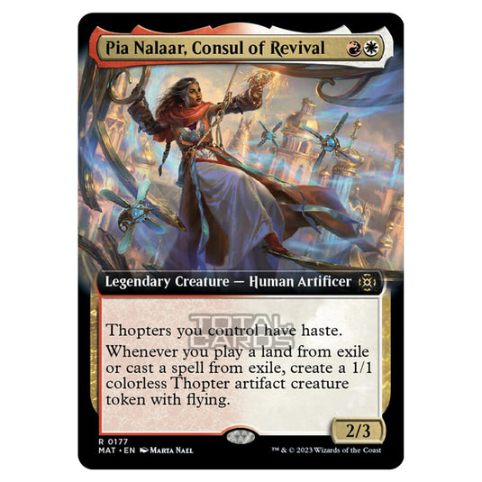 Magic The Gathering - March of the Machine - The Aftermath - Pia Nalaar Consul of Revival (Extended Art Card)  - 0177