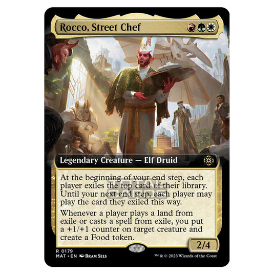 Magic The Gathering - March of the Machine - The Aftermath - Rocco Street Chef (Extended Art Card)  - 0179