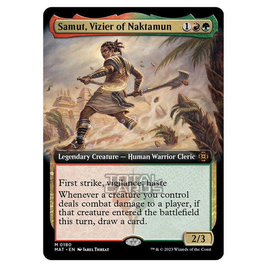 Magic The Gathering - March of the Machine - The Aftermath - Samut Vizier of Naktamun (Extended Art Card)  - 0180