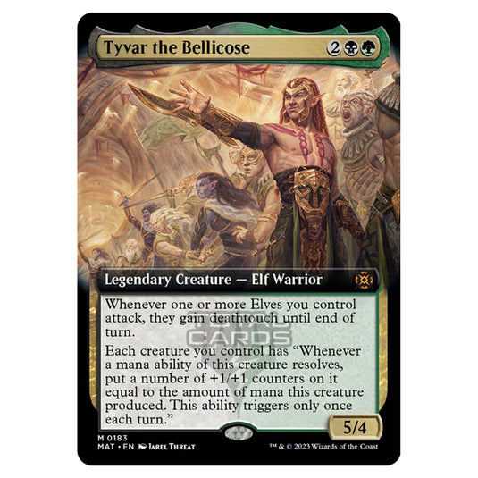 Magic The Gathering - March of the Machine - The Aftermath - Tyvar the Bellicose (Extended Art Card)  - 0183