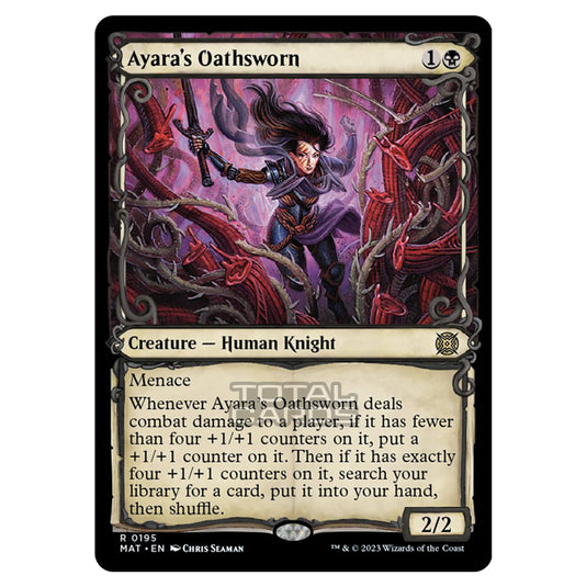 Magic The Gathering - March of the Machine - The Aftermath - Ayaras Oathsworn (Halo Foil Card)  - 0195