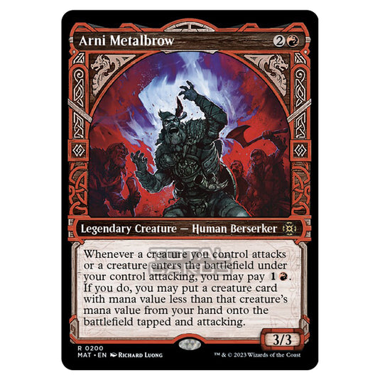 Magic The Gathering - March of the Machine - The Aftermath - Arni Metalbrow (Halo Foil Card)  - 0200