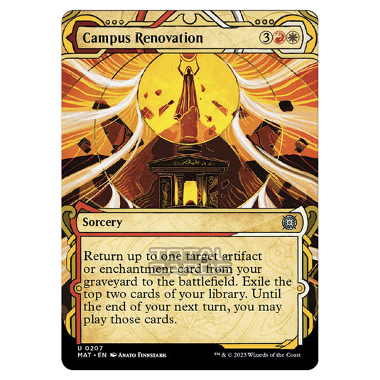 Magic The Gathering - March of the Machine - The Aftermath - Campus Renovation (Halo Foil Card)  - 0207