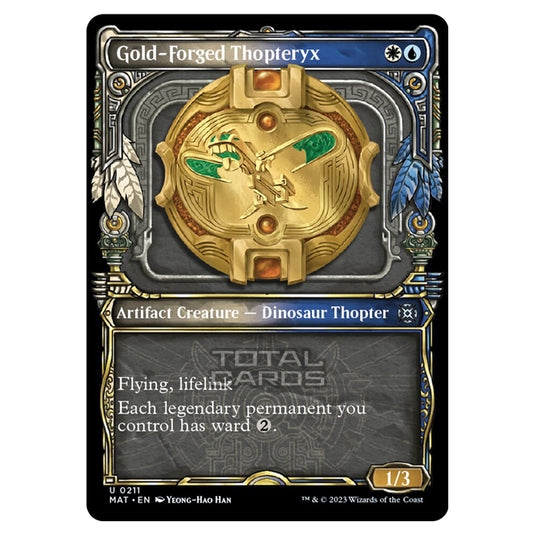 Magic The Gathering - March of the Machine - The Aftermath - Gold-Forged Thopteryx (Halo Foil Card)  - 0211