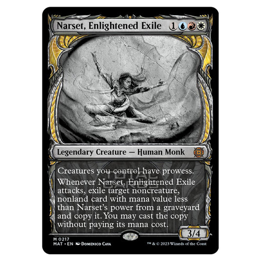 Magic The Gathering - March of the Machine - The Aftermath - Narset Enlightened Exile (Halo Foil Card)  - 0217