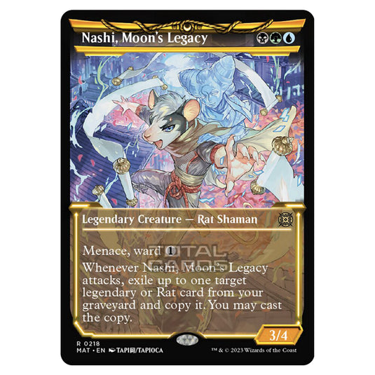 Magic The Gathering - March of the Machine - The Aftermath - Nashi Moons Legacy (Halo Foil Card)  - 0218