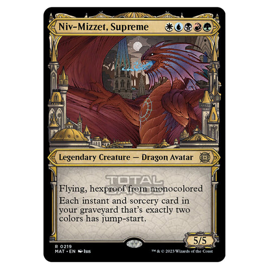 Magic The Gathering - March of the Machine - The Aftermath - Niv-Mizzet Supreme (Halo Foil Card)  - 0219