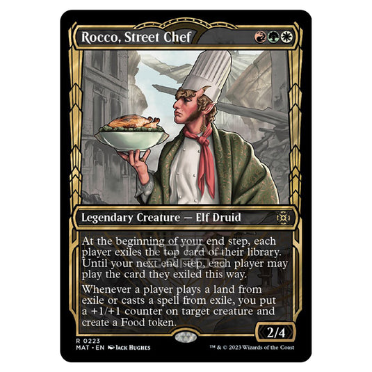 Magic The Gathering - March of the Machine - The Aftermath - Rocco Street Chef (Halo Foil Card)  - 0223