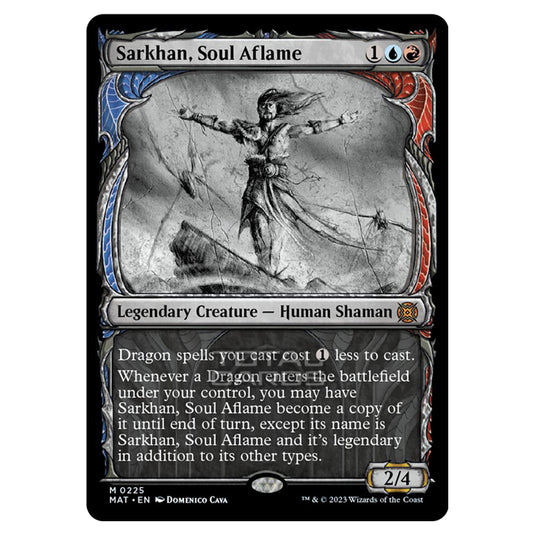 Magic The Gathering - March of the Machine - The Aftermath - Sarkhan Soul Aflame (Halo Foil Card)  - 0225