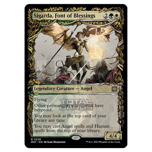Magic The Gathering - March of the Machine - The Aftermath - Sigarda Font of Blessings (Halo Foil Card)  - 0226