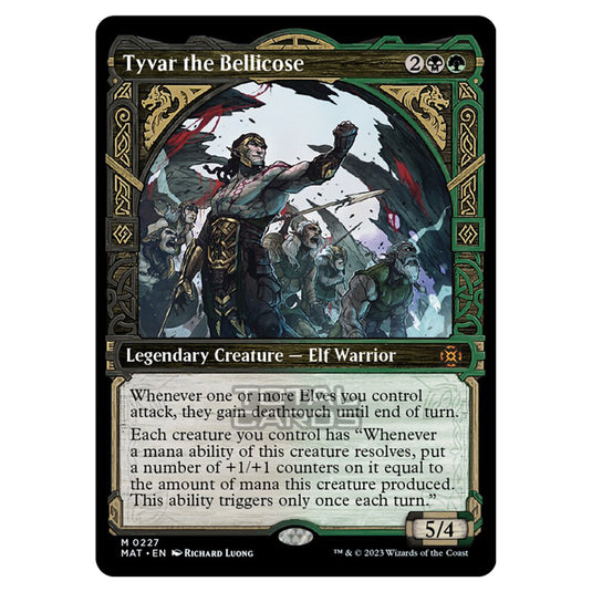 Magic The Gathering - March of the Machine - The Aftermath - Tyvar the Bellicose (Halo Foil Card)  - 0227