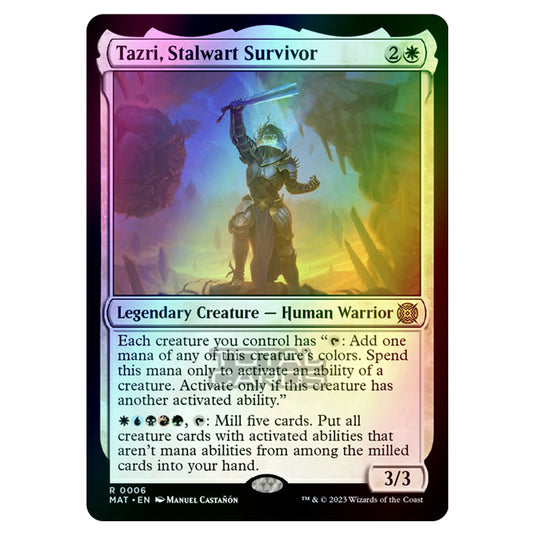 Magic The Gathering - March of the Machine - The Aftermath - Tazri Stalwart Survivor - 0006 (Foil)