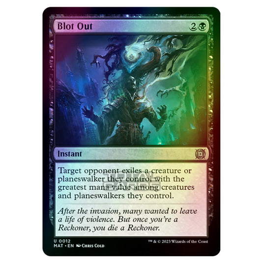 Magic The Gathering - March of the Machine - The Aftermath - Blot Out - 0012 (Foil)