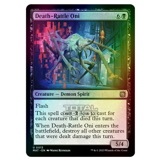 Magic The Gathering - March of the Machine - The Aftermath - Death-Rattle Oni - 0013 (Foil)
