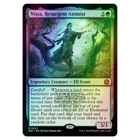 Magic The Gathering - March of the Machine - The Aftermath - Nissa Resurgent Animist - 0022 (Foil)