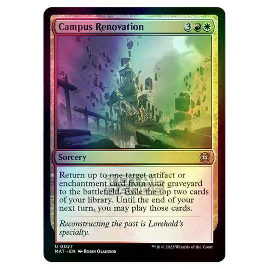 Magic The Gathering - March of the Machine - The Aftermath - Campus Renovation - 0027 (Foil)