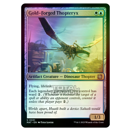 Magic The Gathering - March of the Machine - The Aftermath - Gold-Forged Thopteryx - 0031 (Foil)