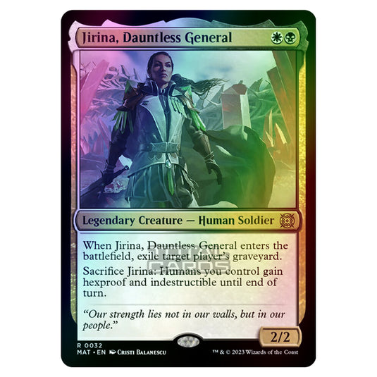 Magic The Gathering - March of the Machine - The Aftermath - Jirina Dauntless General - 0032 (Foil)