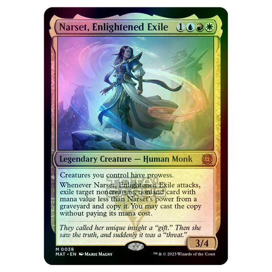 Magic The Gathering - March of the Machine - The Aftermath - Narset Enlightened Exile - 0038 (Foil)