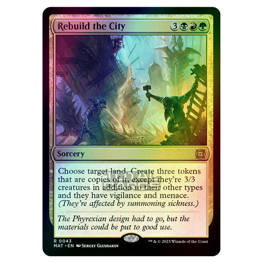 Magic The Gathering - March of the Machine - The Aftermath - Rebuild the City - 0043 (Foil)