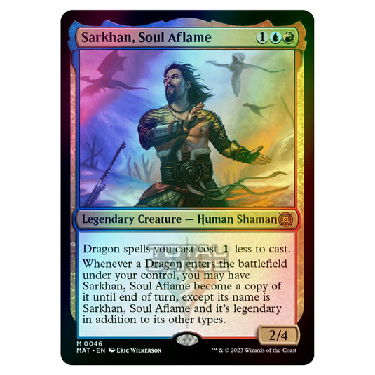 Magic The Gathering - March of the Machine - The Aftermath - Sarkhan Soul Aflame - 0046 (Foil)