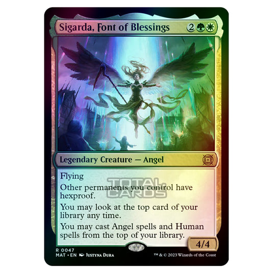 Magic The Gathering - March of the Machine - The Aftermath - Sigarda Font of Blessings - 0047 (Foil)