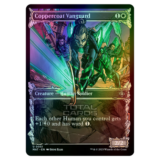 Magic The Gathering - March of the Machine - The Aftermath - Coppercoat Vanguard (Showcase Card)  - 0051 (Foil)