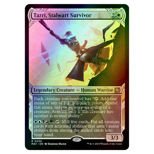 Magic The Gathering - March of the Machine - The Aftermath - Tazri Stalwart Survivor (Showcase Card)  - 0056 (Foil)