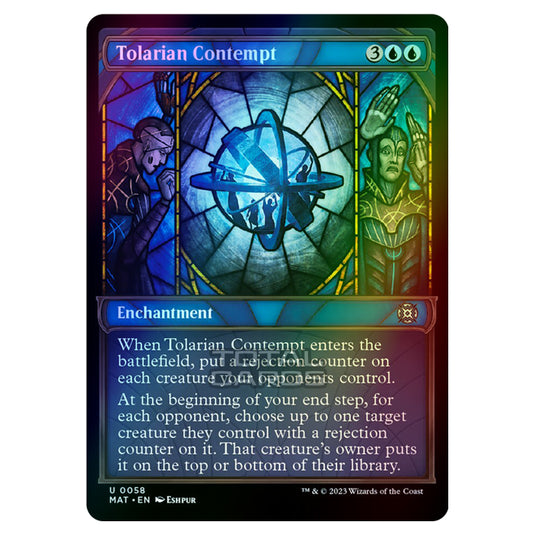 Magic The Gathering - March of the Machine - The Aftermath - Tolarian Contempt (Showcase Card)  - 0058 (Foil)