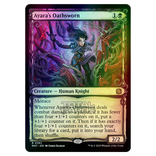 Magic The Gathering - March of the Machine - The Aftermath - Ayaras Oathsworn (Showcase Card)  - 0061 (Foil)