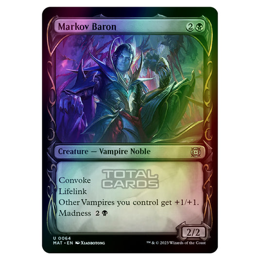 Magic The Gathering - March of the Machine - The Aftermath - Markov Baron (Showcase Card)  - 0064 (Foil)