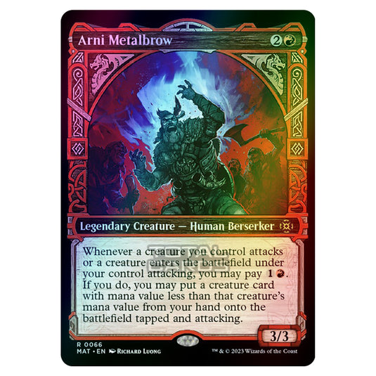 Magic The Gathering - March of the Machine - The Aftermath - Arni Metalbrow (Showcase Card)  - 0066 (Foil)