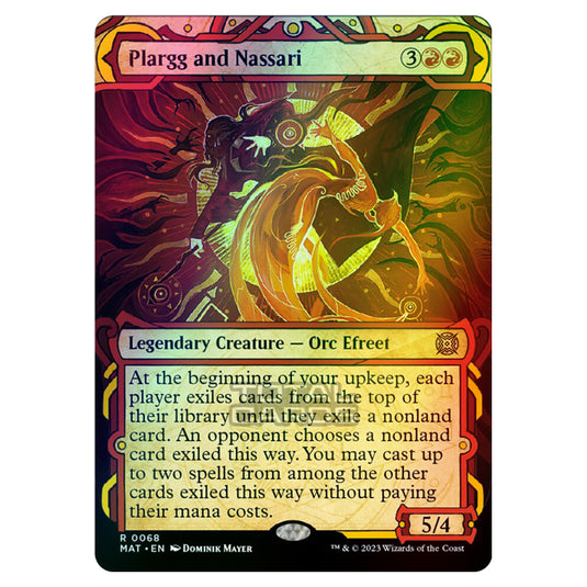 Magic The Gathering - March of the Machine - The Aftermath - Plargg and Nassari (Showcase Card)  - 0068 (Foil)