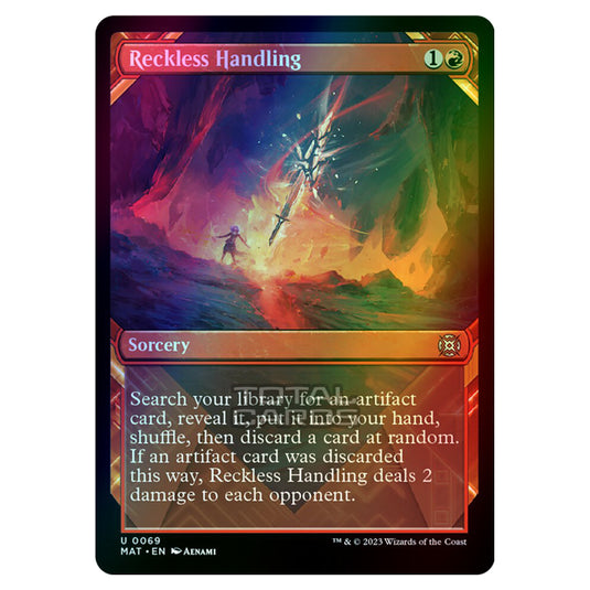 Magic The Gathering - March of the Machine - The Aftermath - Reckless Handling (Showcase Card)  - 0069 (Foil)