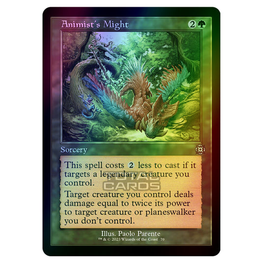 Magic The Gathering - March of the Machine - The Aftermath - Animists Might (Showcase Card)  - 0070 (Foil)