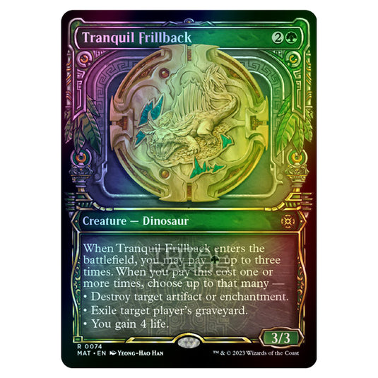 Magic The Gathering - March of the Machine - The Aftermath - Tranquil Frillback (Showcase Card)  - 0074 (Foil)