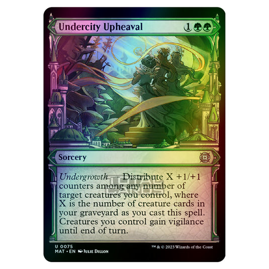 Magic The Gathering - March of the Machine - The Aftermath - Undercity Upheaval (Showcase Card)  - 0075 (Foil)